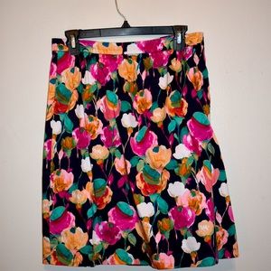 J Crew Floral Skirt